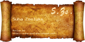 Suha Zselyke névjegykártya